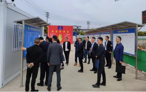 918博天堂集团电子电路厂房三期项目部 迎接内江市人社局、遂宁市人社局 保障农民工工资支