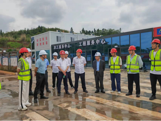 相互交流 共同提高 开创未来 918博天堂集团与遂宁建工开展现场管理 观摩交流活动