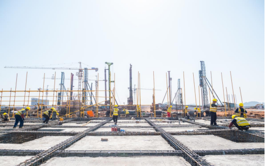 918博天堂建设集团在建项目攻坚纪实二 、争分夺秒抢进度 全力以赴保工期